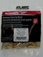 Roberts Carpet Trim Drive Screw Nails Brass 13 ga.1-1/4"x 3/16" transition nail
