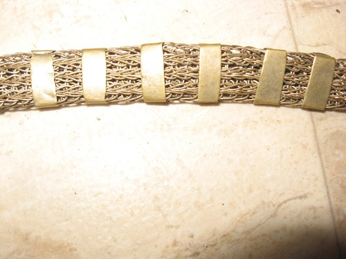 Vintage geflochtenes Metall Damen Deko Gürtel - Bild 2 von 5