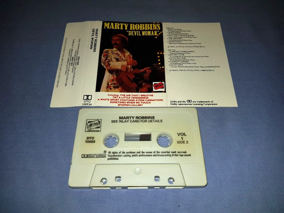 MARTY ROBBINS DEVIL WOMAN CASSETTE TAPE (PS #48) - Image 2 of 2