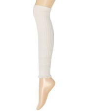 Wrapables Women's Ribbed Warm Knitted Leg Warmers, White