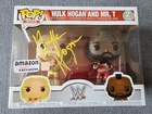 Hulk Hogan signed Funko Pop! WWE Mr. T, Hulkamania 2 Pack Amazon Exclusive w/COA