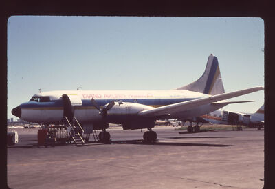 Dupe 35mm airline slide Island Airlines Hawaii Convair 440F N21DR