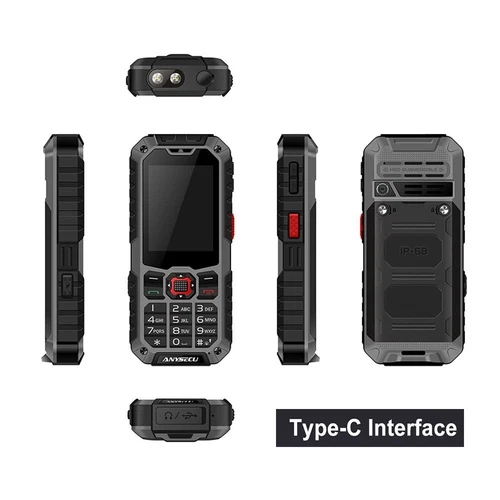 Radio de red ANYSECU S9 4G - IP68 RTOS teléfono móvil real-PTT global PTT 2 PIEZAS - Imagen 6 de 7