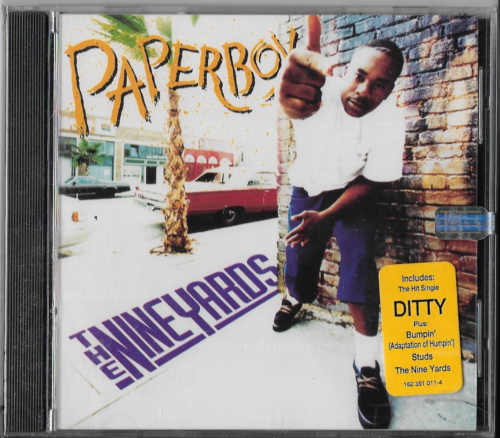 Paperboy : Nine Yards Rap/Hip Hop 1 Disc Audio Music CD 1993 - Afbeelding 1 van 2