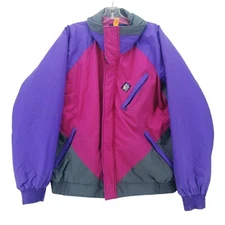 Vintage Woolrich Men's Colorblock Jacket Sigmet Thinsulate Charcoal Purple XL