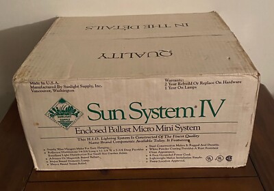 New Sunlight Supply, Sun System VI Mint In Sealed Box