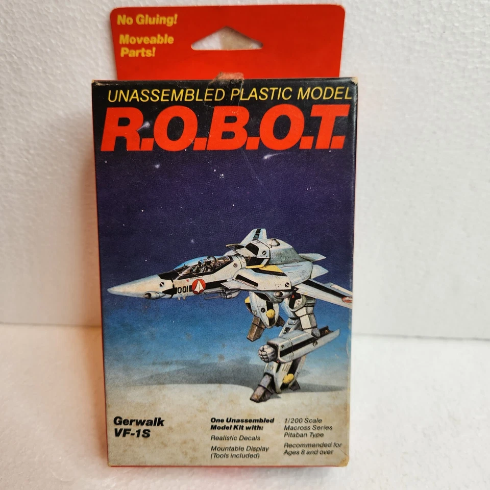 Testors ROBOT 1/200 Macross Gerwalk VF-1S R.O.B.O.T. Model Kit Sealed New In Box - Image 3 of 4