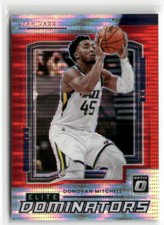 2021-22 Donruss Optic #13 Donovan Mitchell Elite Dominators Red Pulsar ☘️729