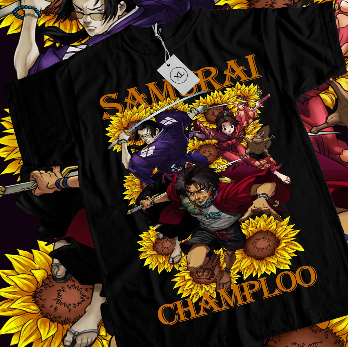 Samurai Champloo T-Shirt Manga Anime Walk Mugen Jin Fuu Kasumi