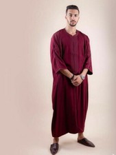 New Arrival Moroccan Men Djellaba Hooded Caftan Kaftan Dress Handmade Arab
