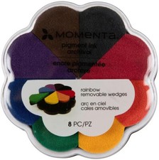 Momenta Removable Wedges Pigment Ink Pad - Rainbow - Petal Points