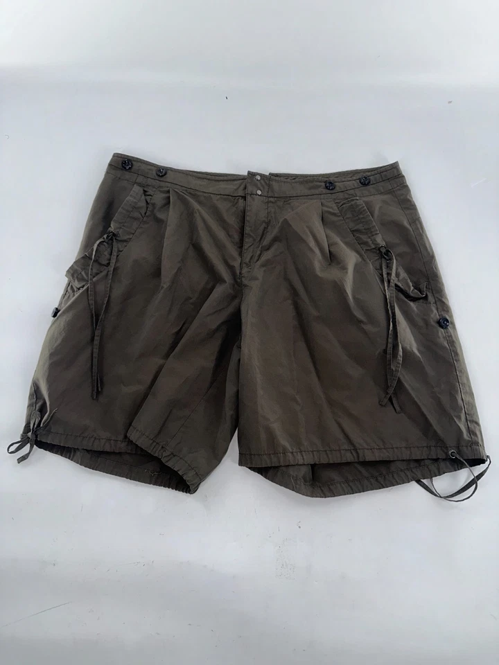 Pantalones Cortos Armani Exchange Active Mujer Talla 12 Verde Oliva Algodón Poliéster YGI H4-95 Foto 2 de 4