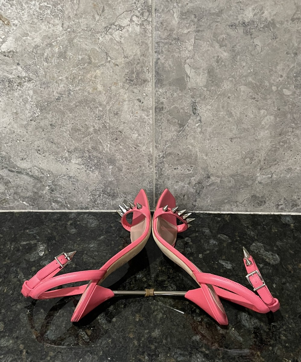 ALEXANDER MCQUEEN 'Punk’ sandals Pink 709991WHSWD ALEXANDER MCQUEEN Punk Stud Spike Heeled Sandals Coral Pink
