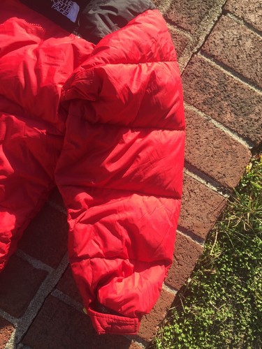 Vintage 90er The North Face 800 gesteppte Pufferjacke mit Kapuze Größe L rote Gans - Bild 9 von 12