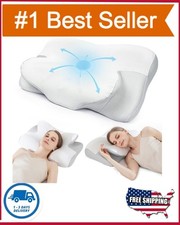 Cervical Memory Foam Pillow for Neck Pain Relief Ergonomic Neck Support Pillows