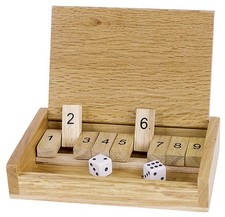 Shut the box / Ferme la boîte - Jeu de dés de voyage