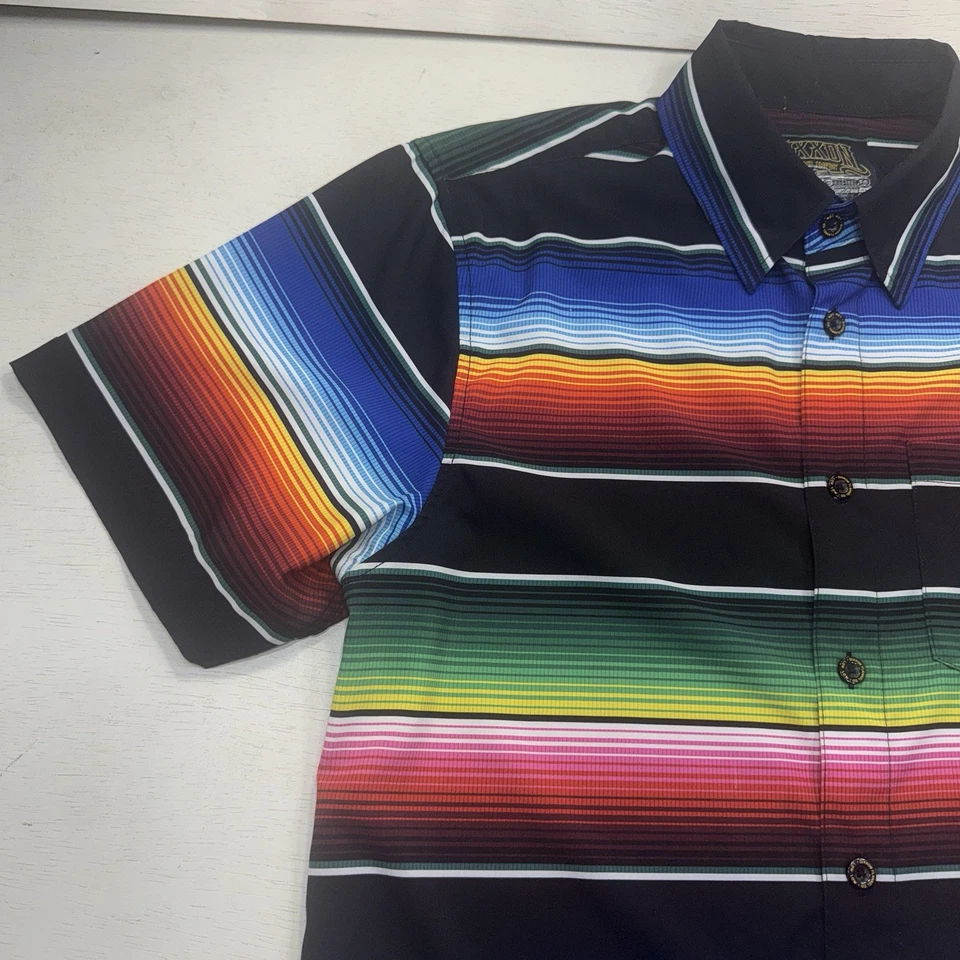 Рубашка мужская Dixxon средняя Serape The Low Rider с коротким рукавом на пуговицах эластичная - Изображение 4 из 4