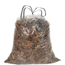39 Gal. 1.0 Mil Clear Drawstring Trash Bags 33 In. X 40 In. Pack of 70 for Home,