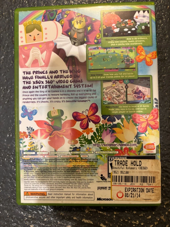 Hermoso Katamari (Microsoft Xbox 360, 2007) en Caja Sin Manual Foto 2 de 3