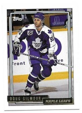 DOUG GILMOUR 1992-93 TOPPS GOLD CARD NEAR MINT+ CONDITION