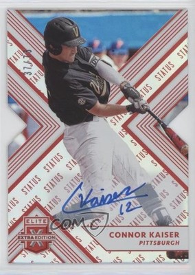 2018 Panini Elite Extra Edition Status Red Die-Cut 37/75 Connor Kaiser Auto 2a9