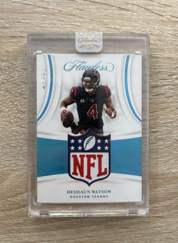 2020 Panini Flawless Deshaun Watson NFL Shield 1/1 Cleveland Browns QB1 - 1 OF 1