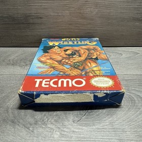 Tecmo World Wrestling Nintendo NES con caja + espuma probada funcionando