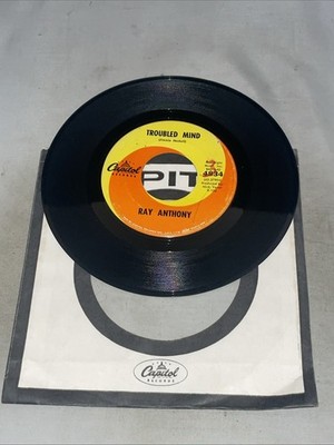 Jazz 45 Ray Anthony - Troubled Mind / I Almoust Lost My Mind On Capitol