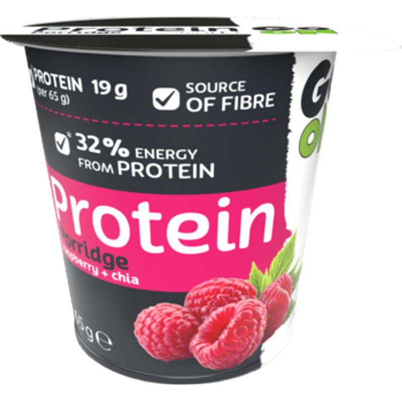 5900617046017 Go On Owsianka Proteinowa z Maliną i Chia w Kubeczku 65g