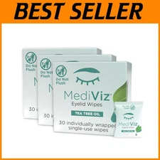 Eyelid Cleanser Wipes - 90 Towelettes for Dry Eye Relief