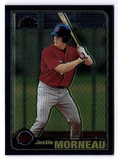 2001 Topps Traded & Rookies #T235 Justin Morneau Chrome Rookie RC Twins