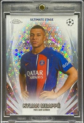 Kylian Mbappe RARE DISCO REFRACTOR INVESTMENT CARD WORLD CUP FRANCE  MINT
