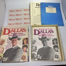 TV's DALLAS-role playing Game Vintage 1980 Lorimar-Money & Cards Unseparated SPI