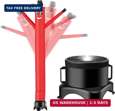 10FT Air Inflatable Waving Tube Man Set with Blower & Spotlight, Air Dance Artis