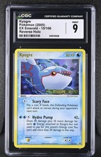 Pokemon Kyogre EX Emerald 15/106 Reverse Holo CGC 9 Mint on eBay