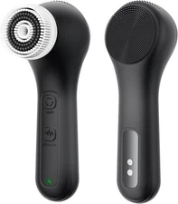 Vibrating and Rotating Face Scrubber, Waterproof Rechargeable Facial Cleansing B