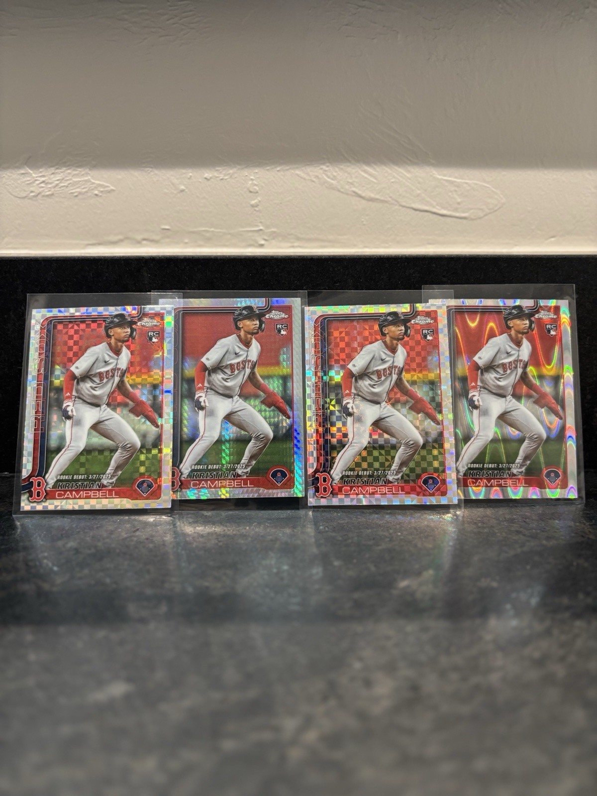 2025 Topps Chrome - Kristian Campbell #171 4 Refractor (RC)