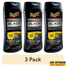 Black Plastic Restorer Trim Care Non Painted UV Protection Durable Formula New