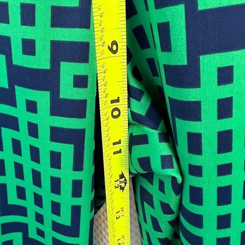 MUDPIE Women's Ankle Skinny Pants Pull On Navy & Green SZ Large (14-16) - Image 4 of 4