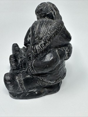 激レア「A WOLF ORIGINAL」 カナダ製 手作り クマ置物 Vintage The Wolf Sculptures Hand Made Canada Children - A Wolf