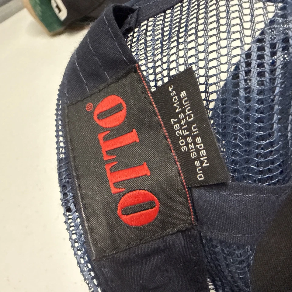 Sombrero NASA Azul Marino Gorra Snap Back Talla Única Malla Camionero Parche Ajustable LOGO Foto 4 de 4