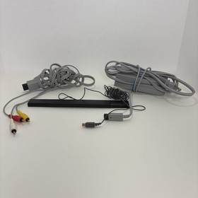 Nintendo Wii Console Power Brick Cables Candy Remotes Nunchuck Games Sensor Bar