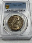 1908-O  BARBER US Silver Half Dollar,   AU53 by PCGS,   a SUPERB looking coin!!!