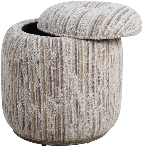 Uttermost 23876 Dialogue 18"W Pouf - MultiColor - Picture 5 of 6