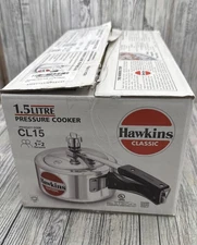 Classic CL15 1.5-Liter New Improved Aluminum Pressure Cooker, Small, Silver