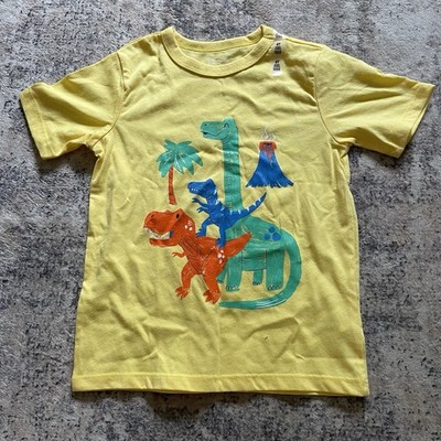 The Children s Place Dinosaur Short Sleeve Shirt 4T Yellow