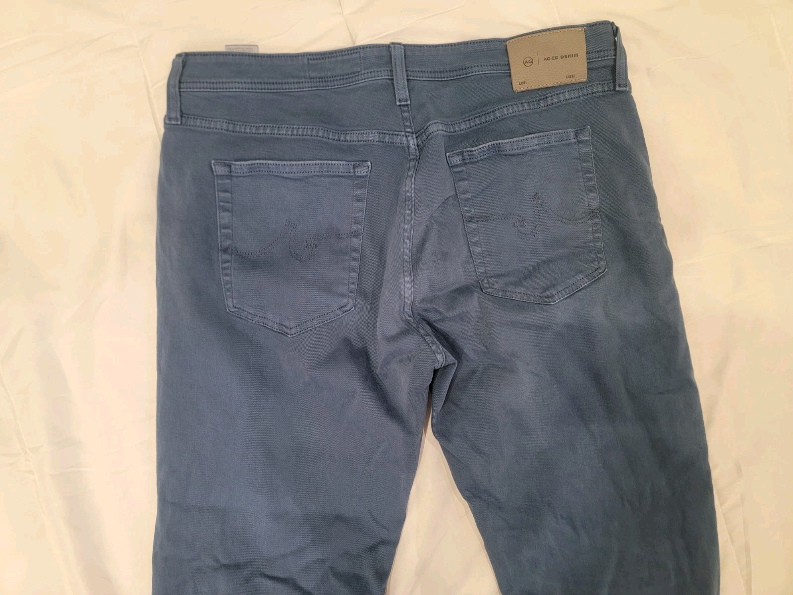 AG Adriano Goldschmied jeans: Everett Slim Straight, Dyed Blue Men's 36x33 thumbnail 4
