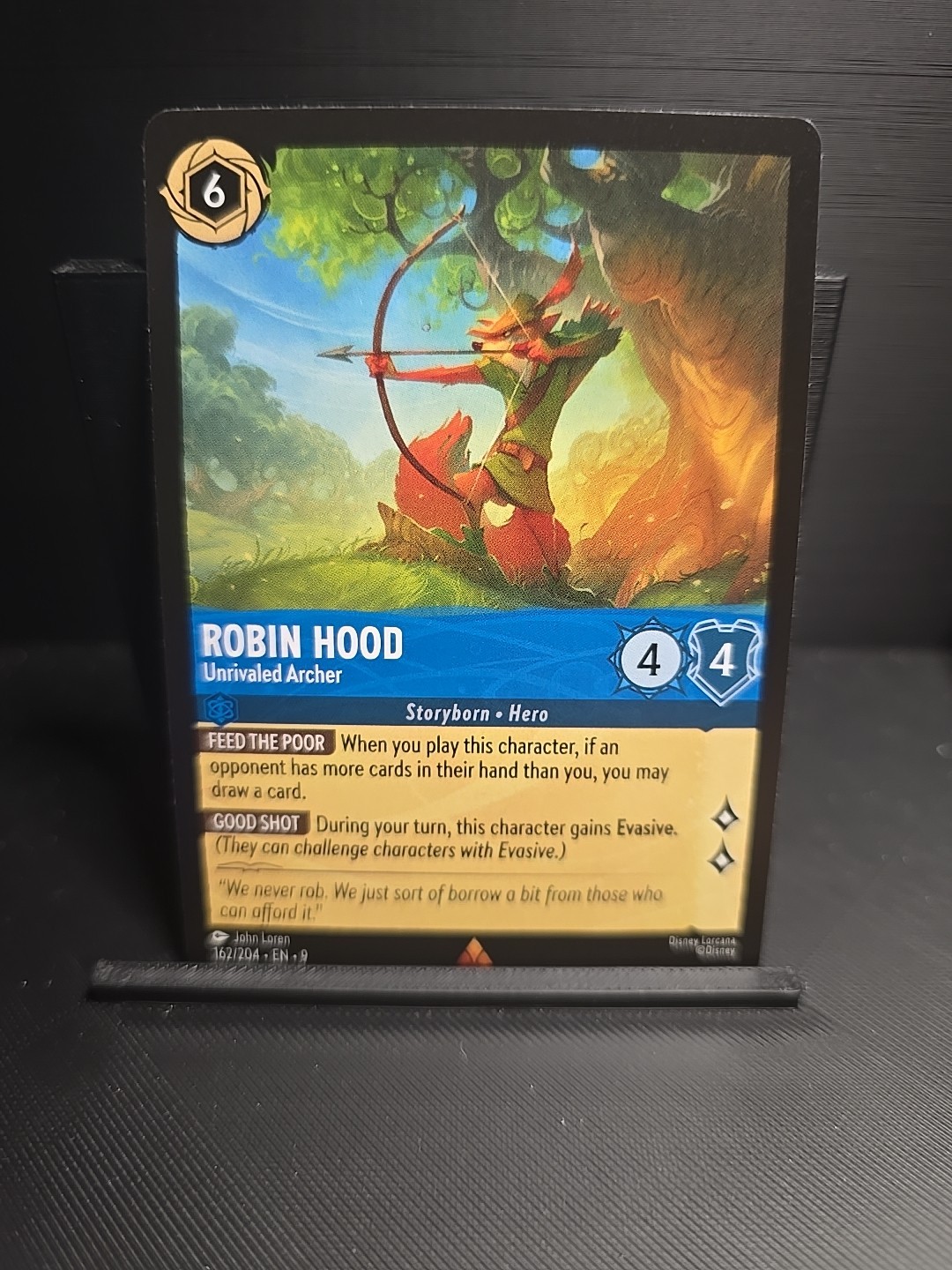 Disney Lorcana Fabled Robin Hood Unrivaled Archer 162/204