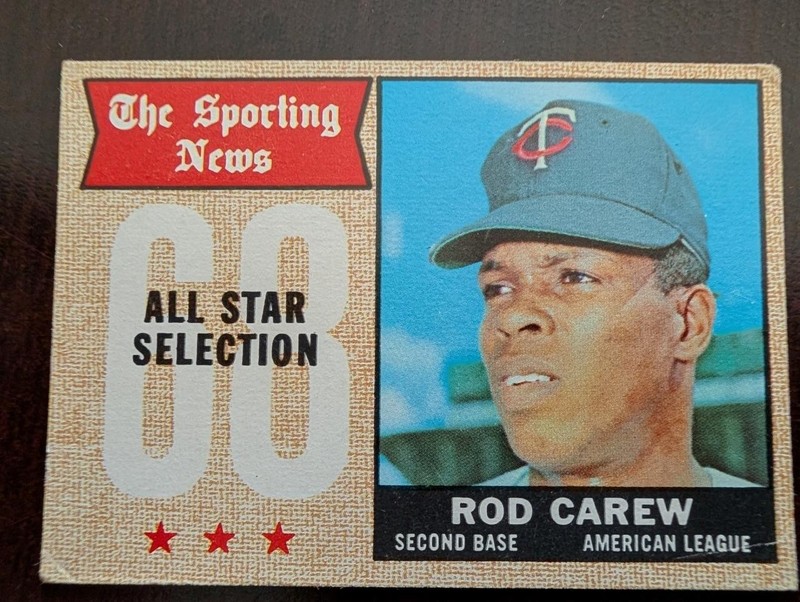 1968 TOPPS BASEBALL CARD #363 SPORTING NEWS ALL STAR ROD CAREW TWINS VG/EX LOOK
