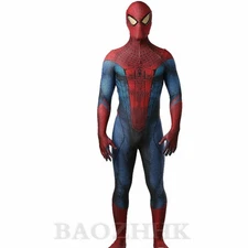 The Amazing Spider-Man Jumpsuit Spiderman Cosplay Costume Halloween Adult Kid US